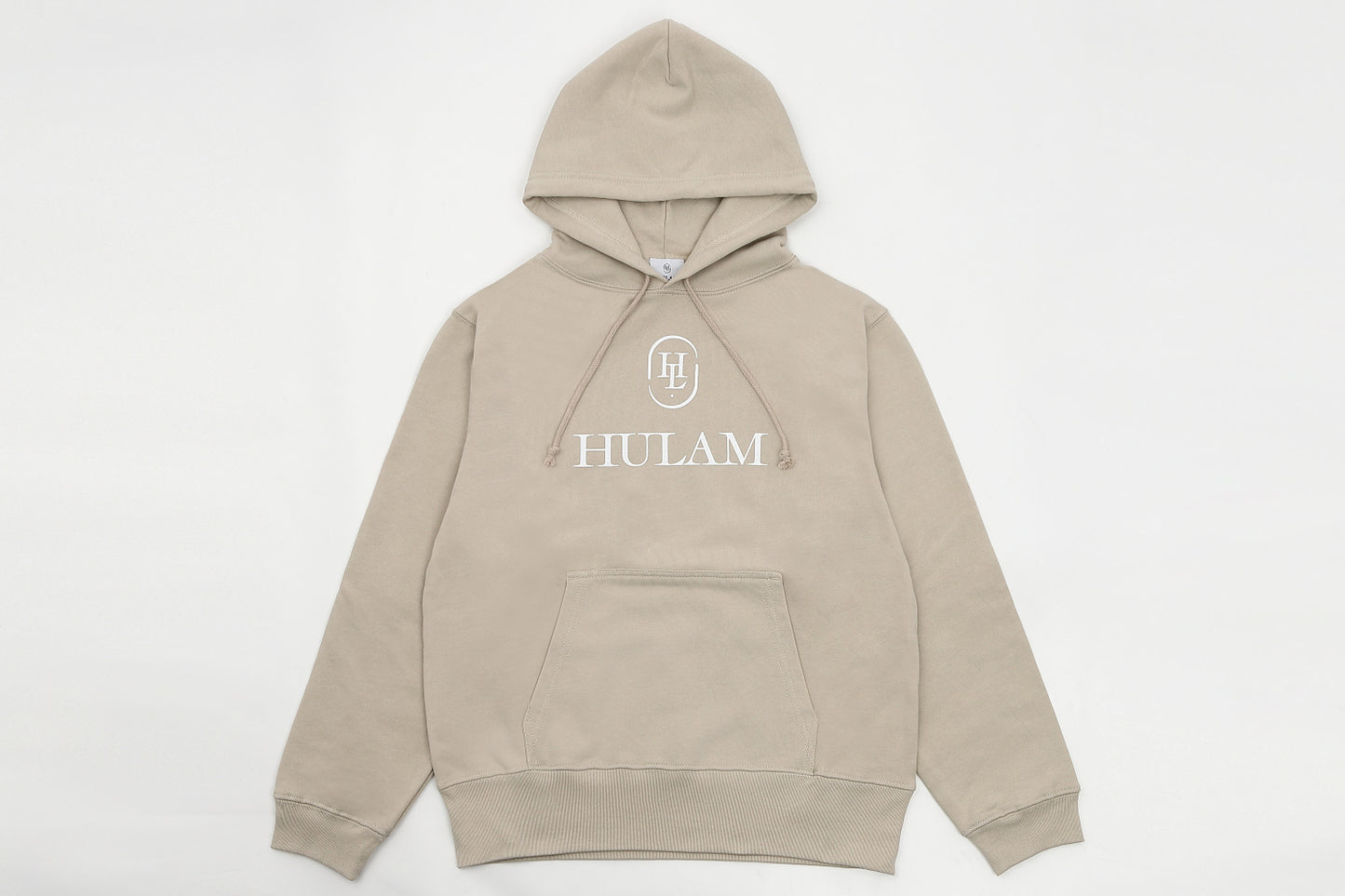 HULAM Unisex French Terry pullover Hoodie Sand beige
