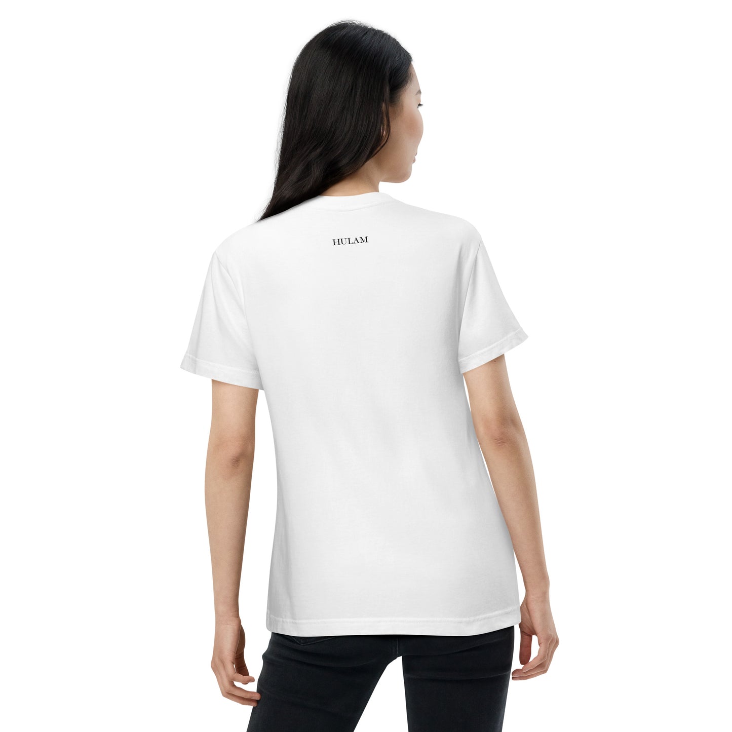 Adult quality HULAM White t-shirt
