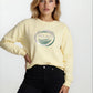 HULAM Unisex French Terry sweatshirt　Frost Yellow