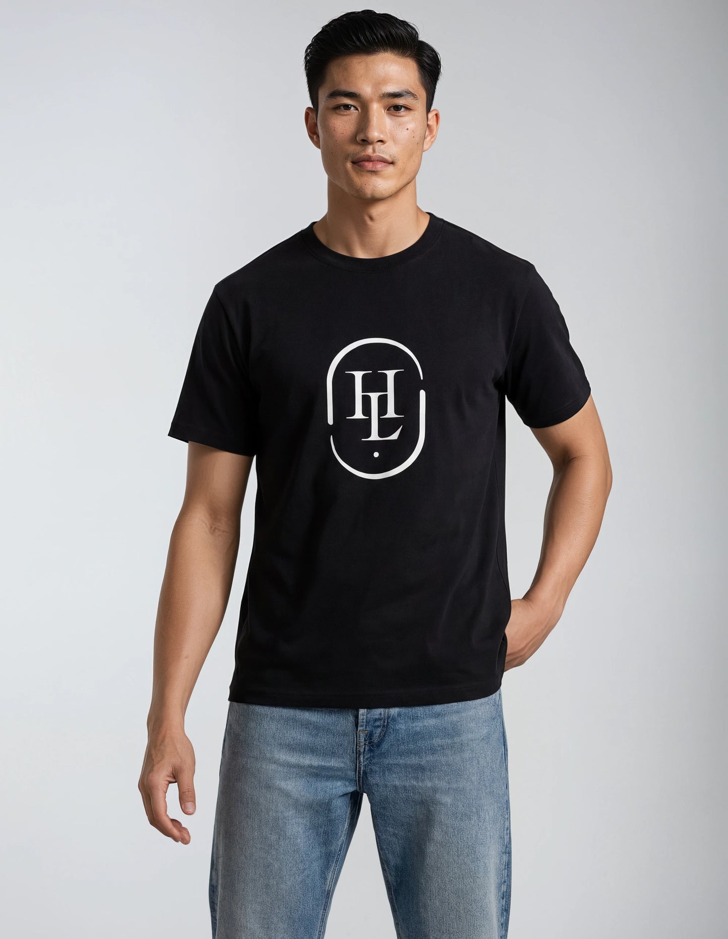 HULAM Signature Logo T-Shirt / Black