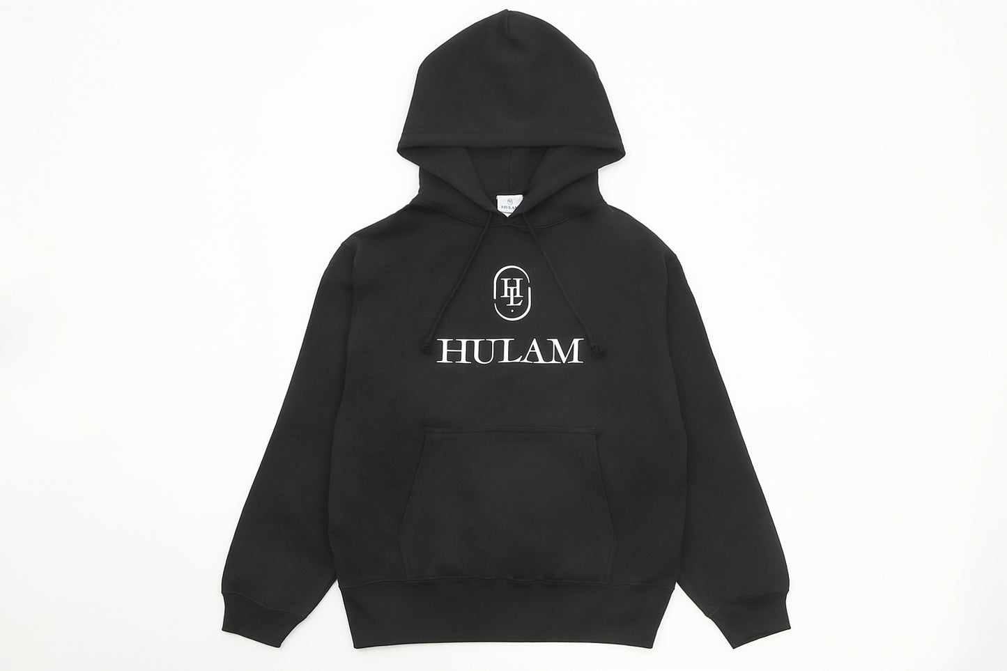 HULAM Unisex French Terry pullover Hoodie  Black