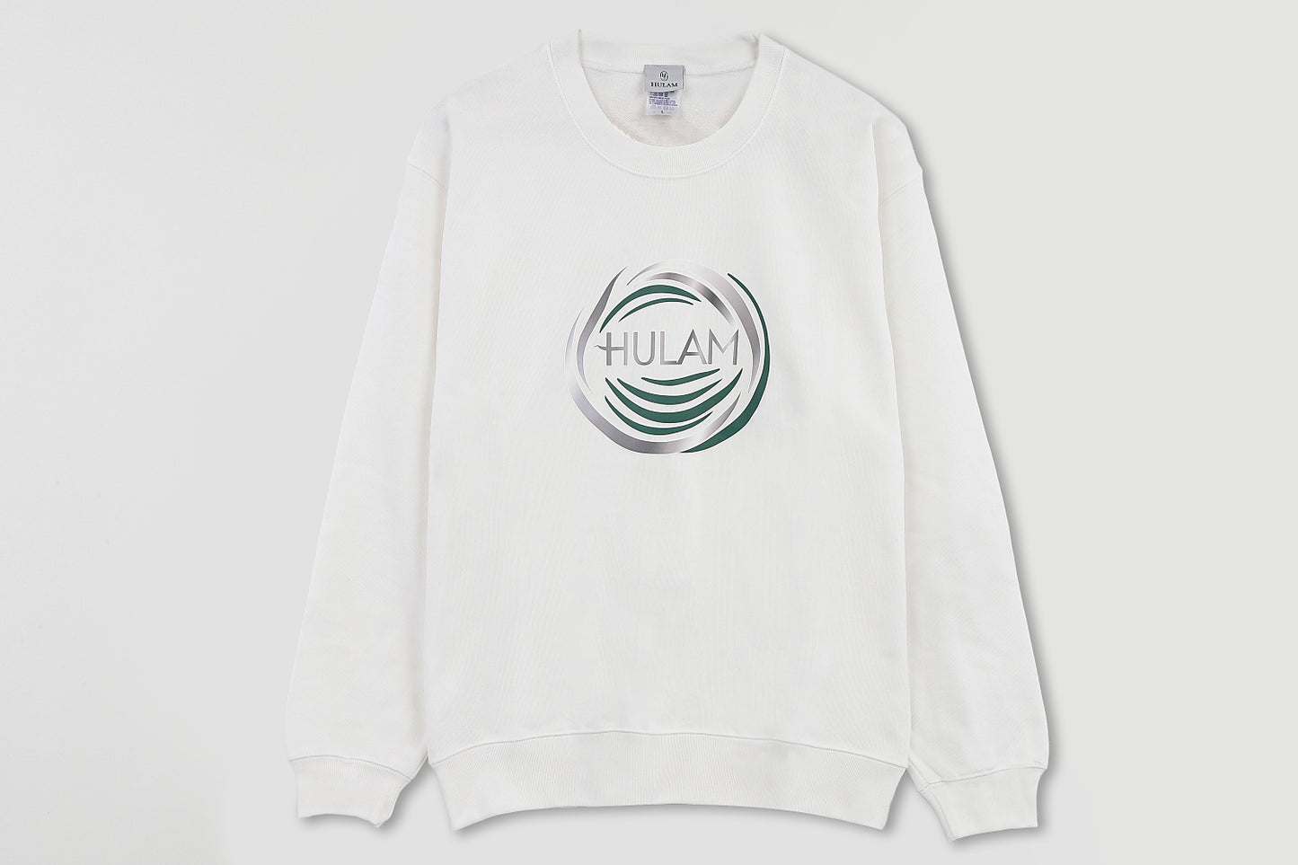 HULAM Unisex French Terry sweatshirt   White