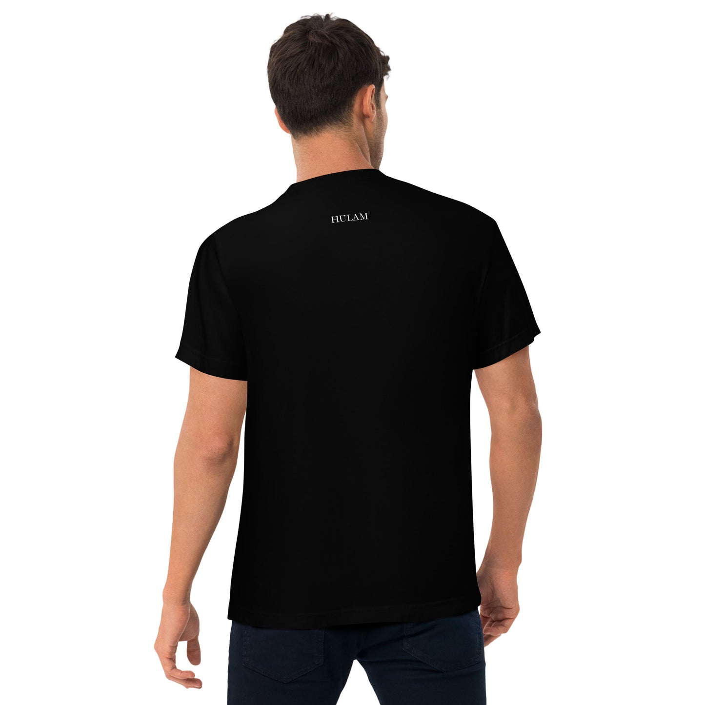 Baju t-shirt hitam HULAM berkualiti dewasa